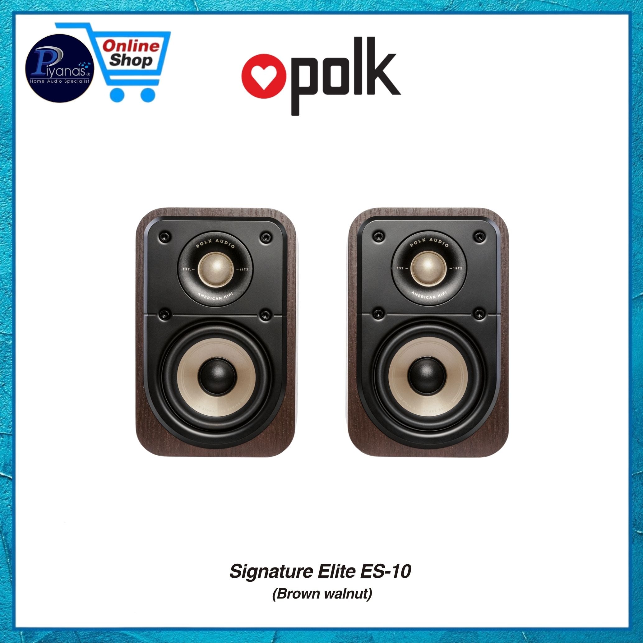 ลำโพงบุ๊คเชลฟ์ POLK AUDIO SIGNATURE ELITE ES-10 สี BROWN WALNUT_3